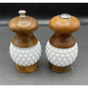Vintage MCM Verity Southall England Salt and Pepper Teak With Hobnail